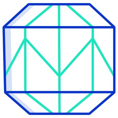 Elmas. Web simgesi basit tasarım