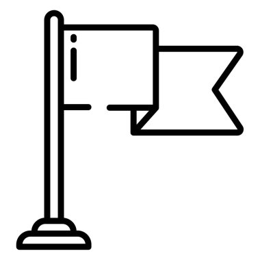 Bayrak. Web simgesi basit tasarım 