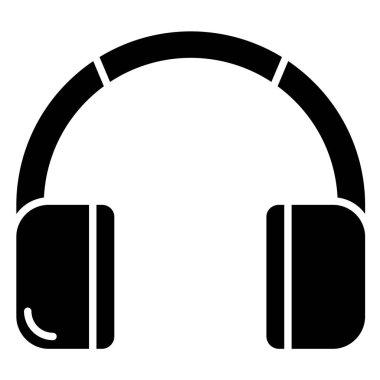 Kulaklık. Web simgesi basit tasarım