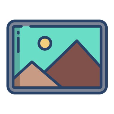 Resim vektör simgesi, resim vektörü simgesi