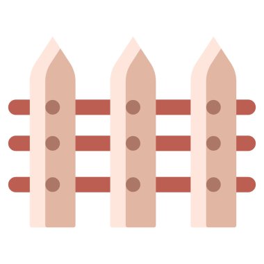 Çit. Web simgesi basit illüstrasyon