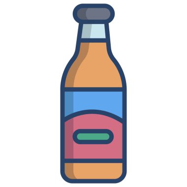 Şişe. Web simgesi basit tasarım