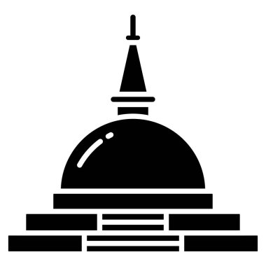 Basit vektör simgesi, Stupa illüstrasyonu