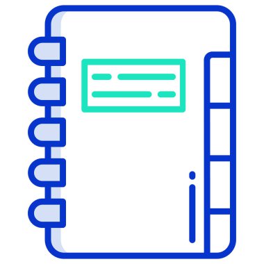 Günlük simgesi vektör illüstrasyonu