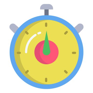 Saat. Web simgesi basit illüstrasyon