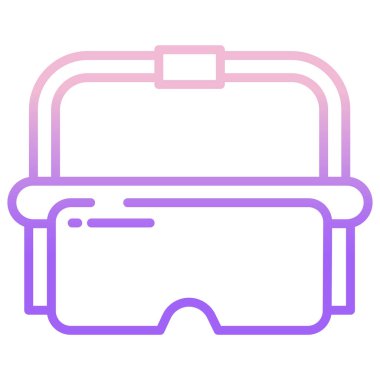 Güvenlik Gözlüğü ikonu. Basit tasarım