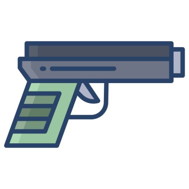 Silah. Web simgesi basit illüstrasyon