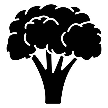 Brokoli. Web simgesi basit illüstrasyon