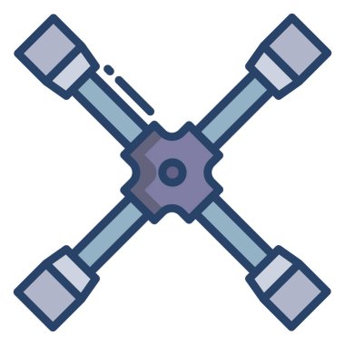 İngiliz anahtarı. Web simgesi basit illüstrasyon