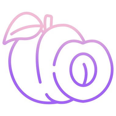 elma simgesinin vektör illüstrasyonu