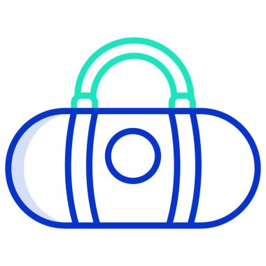 El çantası simgesini, basit vektör çizim