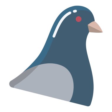 Penguen simgesi vektör illüstrasyonu