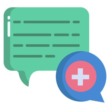 Konuş. Web simgesi basit illüstrasyon 