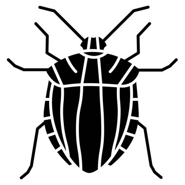 Çizgi film böceğinin basit web simgesi