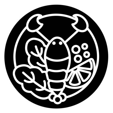 yiyecek ikonu vektör illüstrasyonu 