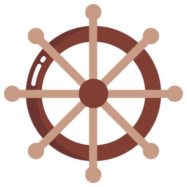 Tekne. Web simgesi basit illüstrasyon