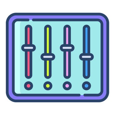 eşitleyici simge vektör illüstrasyonu