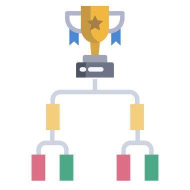 Basit vektör simgesi, spor temalı illüstrasyon