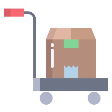 Teslimat. Web simgesi basit illüstrasyon