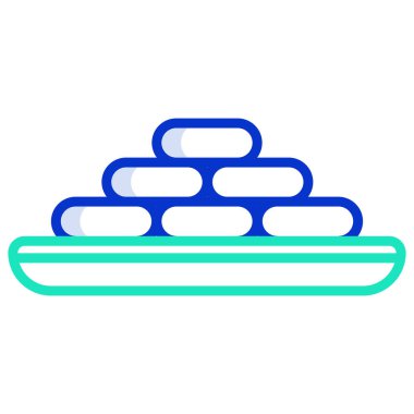 Peynir. Web simgesi basit illüstrasyon