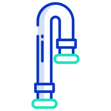 Su musluğu. Basit resimleme