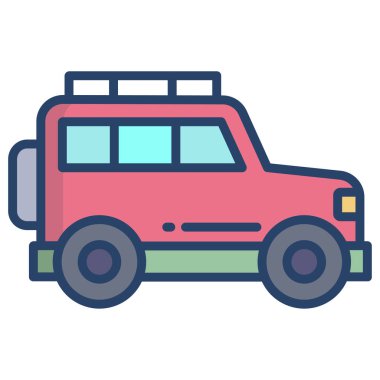 araba web simgesi, vektör illüstrasyonu 