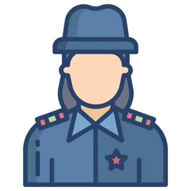 Şapkalı adam, vektör illüstrasyonu.