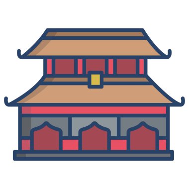 Bina. Web simgesi basit tasarım