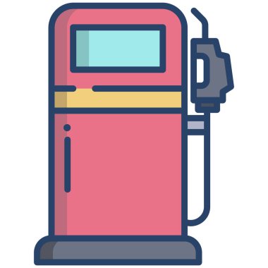 Yakıt Simgesi Vektörü. Basit düz sembol