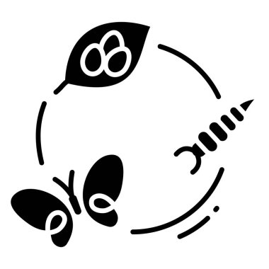 Böcek. Web simgesi vektör illüstrasyonu