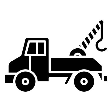 kamyon web simgesi basit illüstrasyon