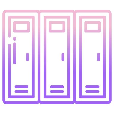 Okul dolapları vektör simgesi