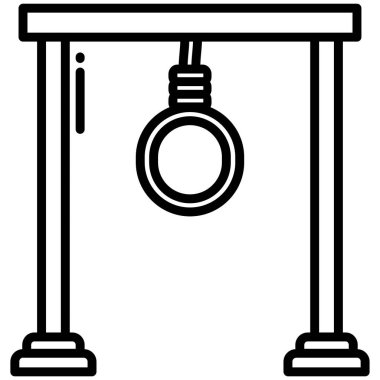 Modern asma simgesinin vektör illüstrasyonu