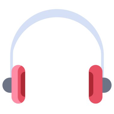 kulaklıklar web simgesi, vektör illüstrasyonu 