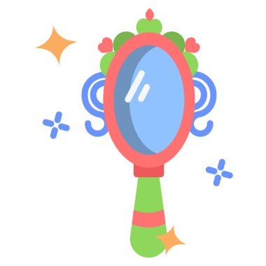 Ayna simgesinin İllüstrasyon Vektörü grafiği