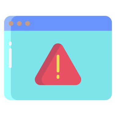 Alarm! Web simgesi basit illüstrasyon