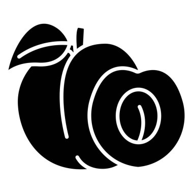 Bir meyve simgesinin vektör illüstrasyonu