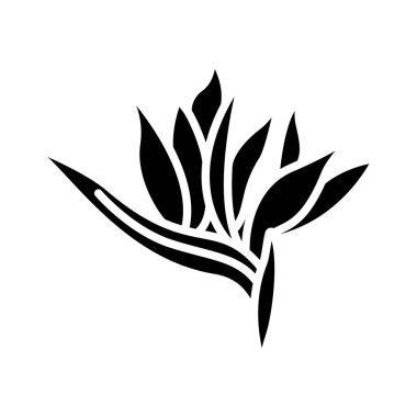 Basit vektör simgesi, Strelitzia illüstrasyonu