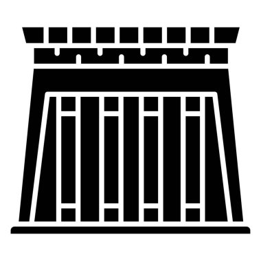 Beyaz arkaplanda basit vektör simgesi