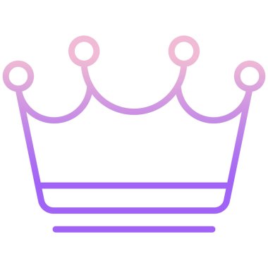 Web simgesi, vektör çizim taç 