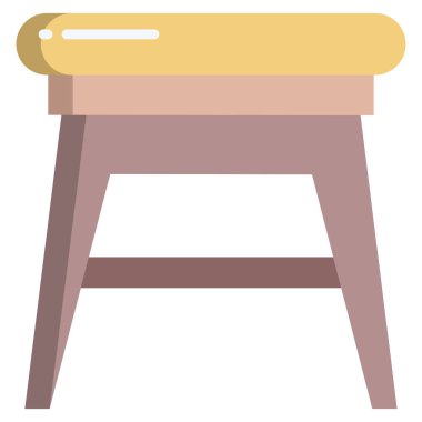 Basit vektör simgesi, Tabure illüstrasyonu