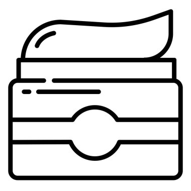 Basit vektör simgesi, nemlendirici kremin çizimi