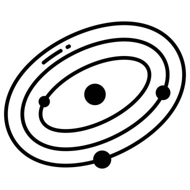 Satürn. Web simgesi basit illüstrasyon