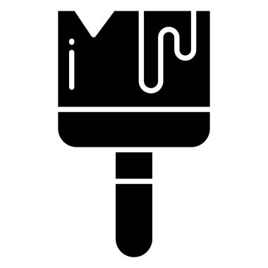 Fırça. Web simgesi basit tasarım