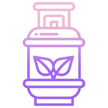 Gaz tüpü. Web simgesi basit tasarım