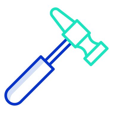 Çekiç simgesi, vektör çizimi