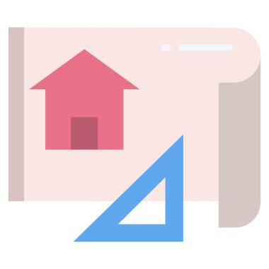 Ayrıntılı planlar. Web simgesi basit illüstrasyon