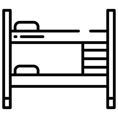 Otel yatağı. Basit tasarım
