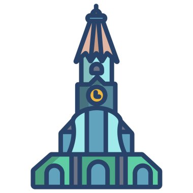 Bina. Web simgesi basit tasarım