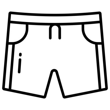 Pantolon web simgesi basit vektör illüstrasyonu